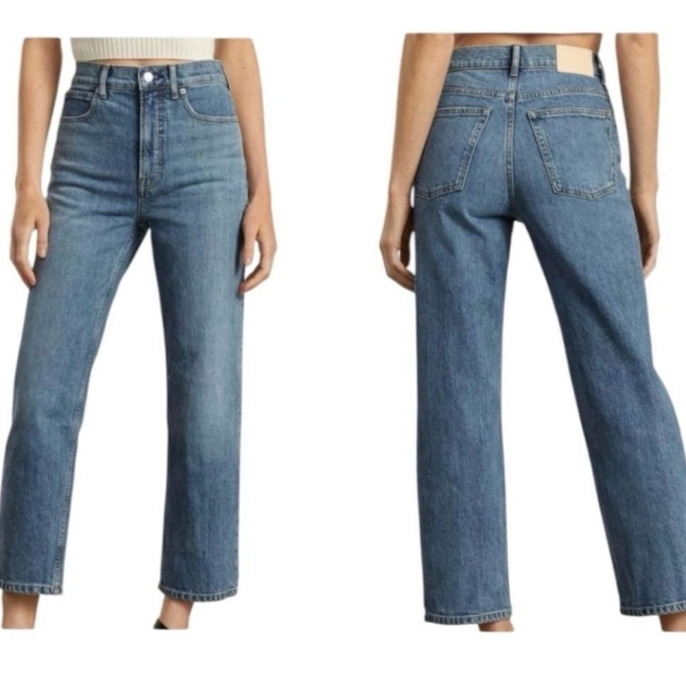 Classic High-Rise Straight Leg Women's Jeans - Blue